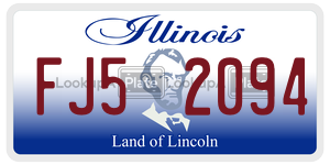 FJ52094  license plate in IL