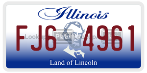 FJ64961  license plate in IL