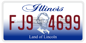 FJ94699  license plate in IL