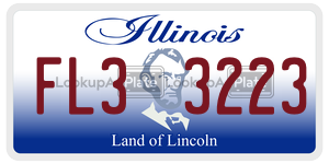 FL33223 license plate in Illinois