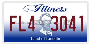 FL43041  license plate in IL
