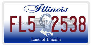 FL52538  license plate in IL