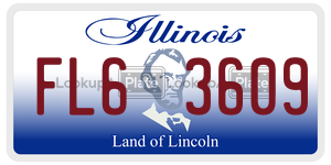 FL63609  license plate in IL