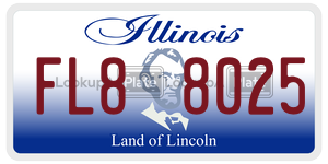 FL88025  license plate in IL