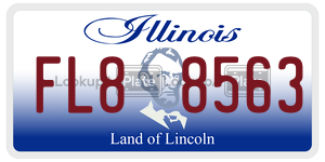 FL88563  license plate in IL