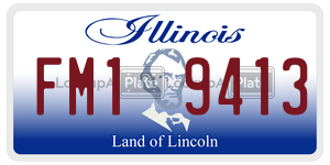 FM19413  license plate in IL
