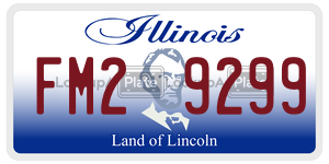 FM29299  license plate in IL
