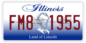 FM81955  license plate in IL