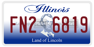 FN26819  license plate in IL