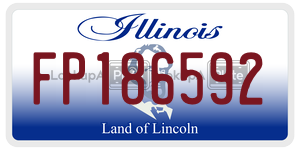 FP186592 license plate in Illinois