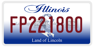 FP221800  license plate in IL