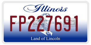 FP227691 license plate in Illinois