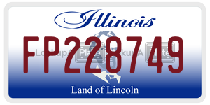 FP228749  license plate in IL