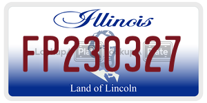FP230327  license plate in IL