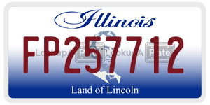 FP257712  license plate in IL