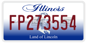 FP273554  license plate in IL