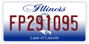 FP291095 license plate in Illinois