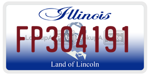 FP304191  license plate in IL