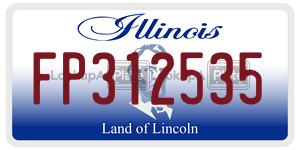 FP312535  license plate in IL