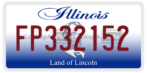 FP332152  license plate in IL