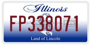 FP338071  license plate in IL