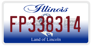 FP338314  license plate in IL