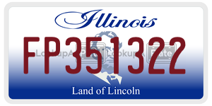 FP351322  license plate in IL