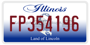 FP354196 license plate in Illinois