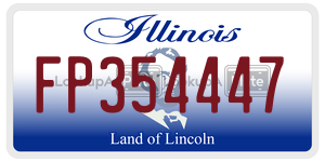 FP354447  license plate in IL