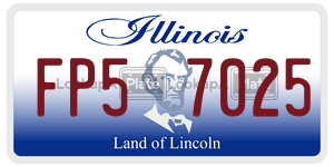 FP57025 license plate in Illinois