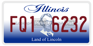FQ16232  license plate in IL