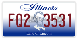 FQ23531  license plate in IL