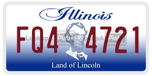 FQ44721  license plate in IL