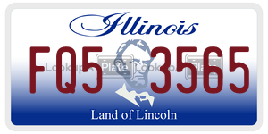 FQ53565  license plate in IL