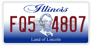 FQ54807  license plate in IL