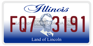 FQ73191  license plate in IL