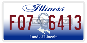 FQ76413  license plate in IL