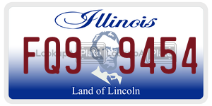 FQ99454  license plate in IL