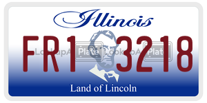 FR13218  license plate in IL