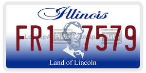 FR17579  license plate in IL