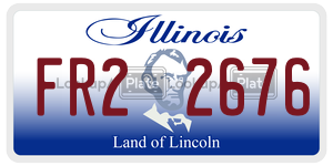 FR22676  license plate in IL