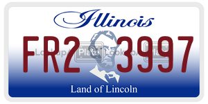 FR23997  license plate in IL