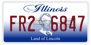 FR26847  license plate in IL
