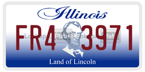 FR43971  license plate in IL