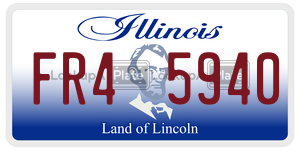 FR45940  license plate in IL