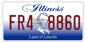 FR48860  license plate in IL