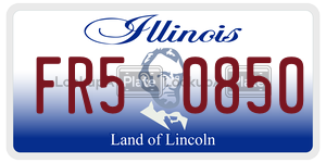 FR50850  license plate in IL