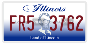 FR53762  license plate in IL