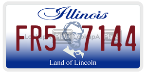 FR57144  license plate in IL