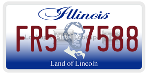 FR57588  license plate in IL